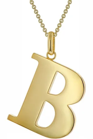 trendor Kette mit Anhänger mit Großem Buchstaben B 925 Silber mit Goldauflage - Verkäufer: uhrcenter
