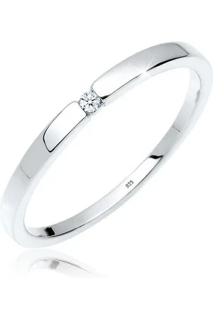 Elli DIAMONDS Verlobungsring Diamant Weiß Brillantschliff (0.015 ct) 925 Sterling Silber - Verkäufer: JULIE & GRACE GmbH