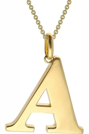 trendor Kette mit Anhänger mit Großem Buchstaben A 925 Silber mit Goldauflage - Verkäufer: uhrcenter