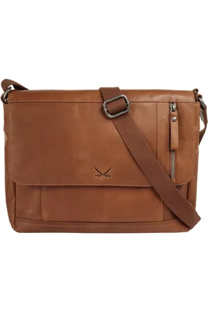 Sansibar Messenger Bag, echt Leder