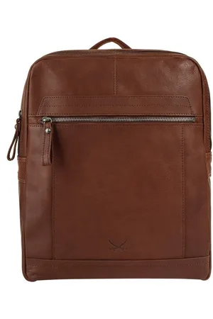 Sansibar Laptoprucksack, echt Leder