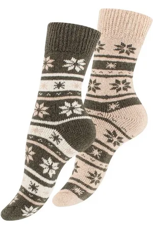 Cotton Prime® Socken Unisex Wintersocken mit Wolle (2-Paar) Cottonprime
