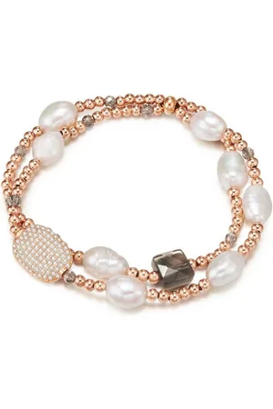 Lulu & Jane Perlenarmband roségold, mit Zirkonia - Verkäufer: Juvalia