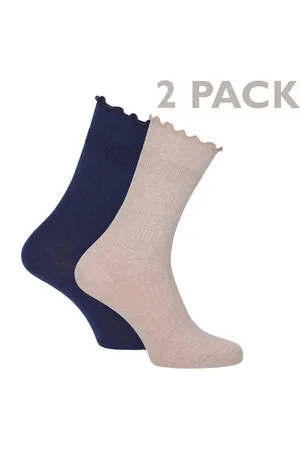 Tamaris Basicsocken mit Rüschen-Abschlussbund (Set, 2-Paar, 2-er Pack) aus hautfreundlicher Baumwolle - Verkäufer: Meine Strümpfe
