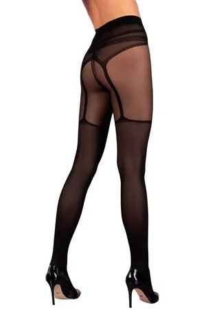 LivCo Corsetti Feinstrumpfhose Strumpfhose elastisch transparent Muster 30 DEN (1 St) - Verkäufer: Andalous Dessous