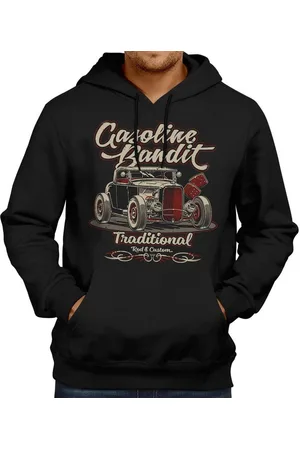 GASOLINE BANDIT Kapuzensweatshirt im Original Rockabilly Biker Racer Design: Hot Rod Traditional Print - Verkäufer: RAHMENLOS®