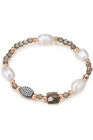 Lulu & Jane Perlenarmband roségold, mit Zirkonia - Verkäufer: Juvalia