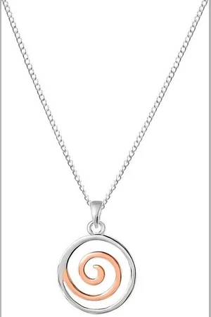 ALEXANDER YORK Kette und Anhänger Set SPIRALE rosè in 925 Sterling Silber, 2-tlg. (Set, Kette mit Anhänger), 925 Sterling Silber - Verkäufer: