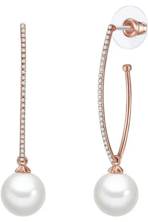 Lulu & Jane Perlenohrringe roségold, mit Crystal - Verkäufer: Juvalia
