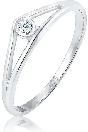 Elli DIAMONDS Verlobungsring Verlobungsring Diamant Brillantschliff (0.03 ct) 925 Sterling Silber - Verkäufer: JULIE & GRACE GmbH