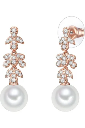 Lulu & Jane Perlenohrringe roségold, mit Zirkonia - Verkäufer: Juvalia