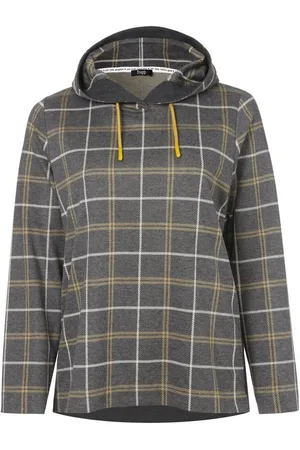 Frapp Sweatshirt Modisches Kapuzensweatshirt mit kariertem Allover-Muster (1-tlg) figurumspielende Passform - Verkäufer: GUTEMARKEN