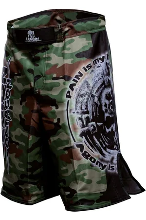 KWON Sporthose MMA LEGION OCTAGON Hose Shorts Thaiboxhose Thaiboxen kurz Kickboxen (Modell Camouflage Pain) Skull, Totenkopf, Krav Maga, Kampfsport - Verkäufer: BAY-Kampfsport