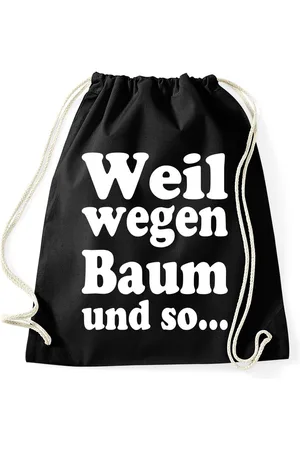 Youth Designz Turnbeutel "Weil Wegen Baum Und So" Baumwoll Tasche Turnbeutel, mit lustigem Aufdruck - Verkäufer: EmDa Trading GmbH