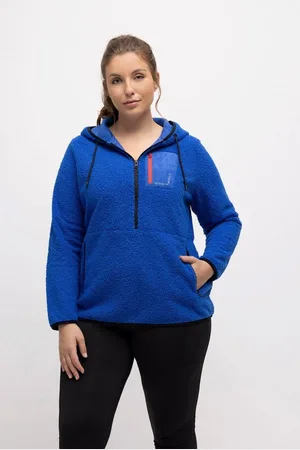 Ulla Popken Sweatjacke Fleece-Hoodie Koordinaten-Druck Zipptaschen - Verkäufer: Popken Fashion Group