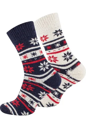 Cotton Prime® Socken Unisex Wintersocken mit Wolle (2-Paar) Cottonprime