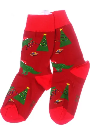 Martinex Socken 1 Paar Socken Strümpfe 27 31 35 38 39 42 43 46 Weihnachtssocken in mit Dinos und Tannenbaum Muster, in , nahtlos, weich - Verkäufer: A&O Baby-und Kindermoden
