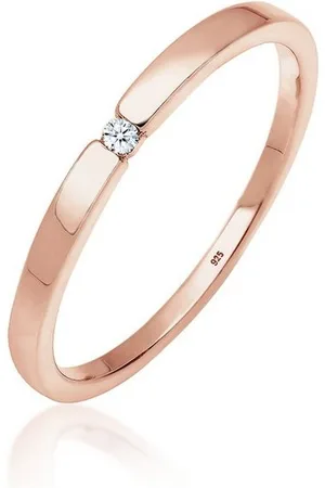 Elli DIAMONDS Verlobungsring Diamant Weiß Brillantschliff (0.015 ct) 925 Sterling Silber - Verkäufer: JULIE & GRACE GmbH