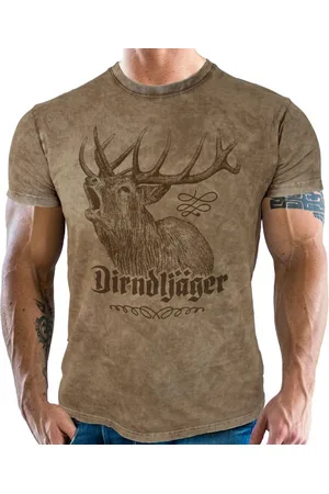 LOBO NEGRO Trachtenshirt für Trachten und Bayern Fans im Used Vintage Retro Look - Dirndljäger - Verkäufer: RAHMENLOS®