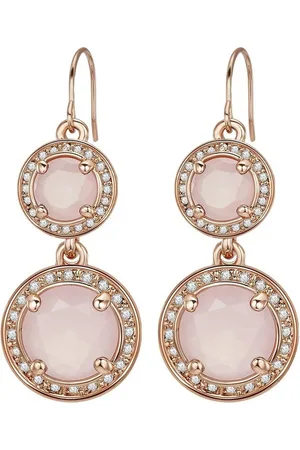 Lulu & Jane Paar Ohrhänger roségold, mit Glas - Verkäufer: Juvalia