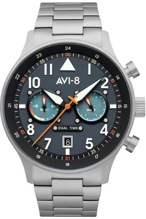 Avi-8 Quarzuhr AV-4088-22 Carey Dual Time Herrenuhr 44mm 5ATM AV-4088-22 Carey Dual Time Herrenuhr 44mm 5ATM - Verkäufer: Timeshop24