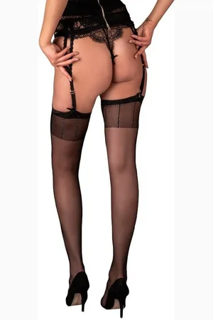 LivCo Corsetti Halterlose Strümpfe Nylonstrümpfe transparent elastisch (1-Paar) - Verkäufer: Andalous Dessous