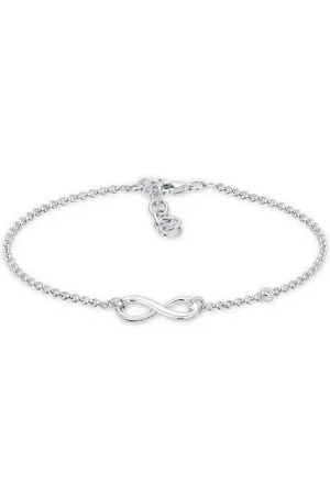 Elli DIAMONDS Armband Infinity Diamant Weiß (0.015 ct) 925 Sterling Silber, Infinity - Verkäufer: JULIE & GRACE GmbH