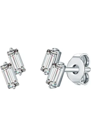 Lulu & Jane Paar Ohrhänger silber, verziert mit Kristallen von Swarovski® - Verkäufer: Juvalia