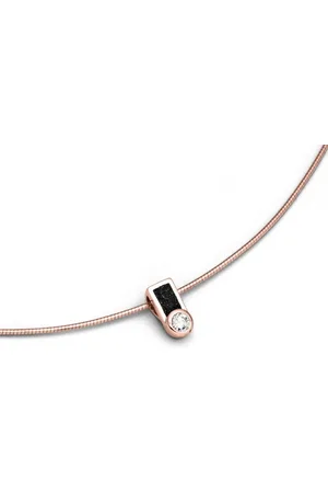 DUR Kette mit Anhänger Schmuck: Kette "Venus" mit Lavasand, rosé vergoldet K2852 - Verkäufer: Strandsandschmuck