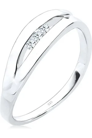 Elli DIAMONDS Verlobungsring Diamant Weiß Brillantschliff (0.09 ct) 925 Sterling Silber - Verkäufer: JULIE & GRACE GmbH