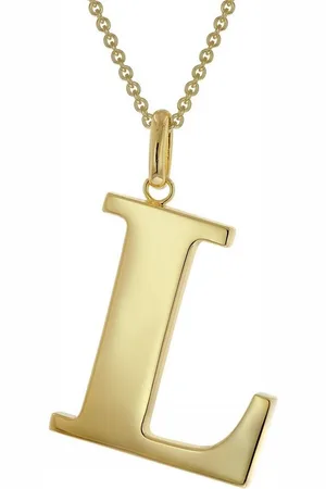 trendor Kette mit Anhänger mit Großem Buchstaben L 925 Silber mit Goldauflage - Verkäufer: uhrcenter