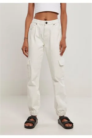 Urban classics Stoffhose Damen Ladies Organic Stretch Denim Cargo Pants (1-tlg)