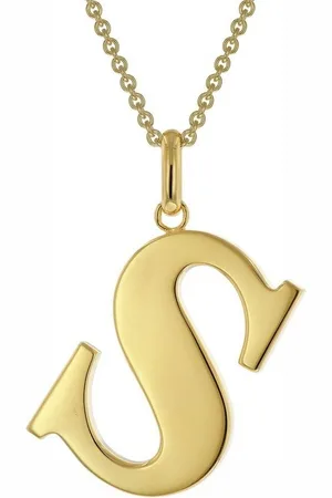 trendor Kette mit Anhänger mit Großem Buchstaben S 925 Silber mit Goldauflage - Verkäufer: uhrcenter