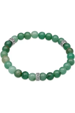 Kuzzoi Bead-Armband-Set Herren Aventurin Bead Vintage 925 Silber - Verkäufer: JULIE & GRACE GmbH