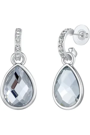 Lulu & Jane Paar Ohrhänger silber, verziert mit Kristallen von Swarovski® - Verkäufer: Juvalia