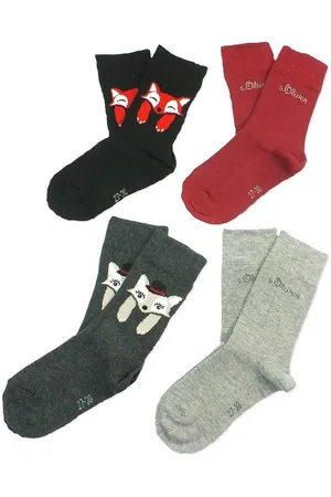 QS by s.Oliver Langsocken S20309 (Set, 4-Paar, 4 Paar) Kinder Socken, Jungen & Mädchen mit Baumwolle, Kindersocken - Verkäufer: chic4home