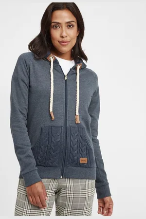 Oxmo Kapuzensweatjacke OXMatilda Sweatshirtjacke mit Fleece-Innenseite - Verkäufer: meinemarkenmode