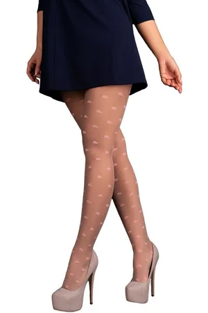 LivCo Corsetti Feinstrumpfhose Strumpfhose elastisch transparent Muster 20 DEN (1 St) - Verkäufer: Andalous Dessous