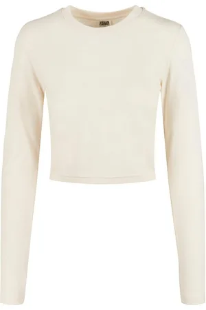 Urban classics Langarmshirt Damen Ladies Organic Cropped Longsleeve (1-tlg)