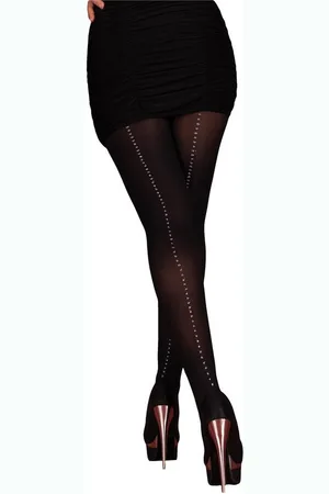 LivCo Corsetti Feinstrumpfhose Strumpfhose elastisch blickdicht Muster 40 DEN (1 St) - Verkäufer: Andalous Dessous