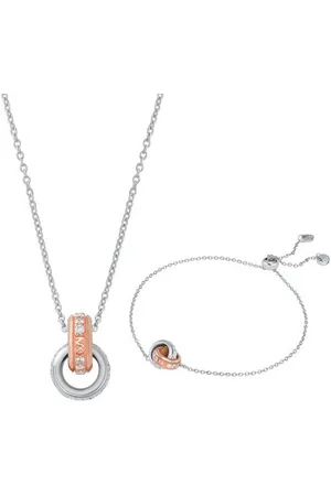 Michael Kors Ketten und Armband Set PREMIUM, MKC1614SET (Set, 3-tlg), mit Zirkonia (synth)