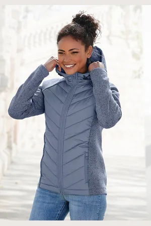 vivance collection Steppjacke mit Strickfleece-Ärmeln