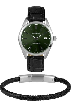 Jacques Lemans Quarzuhr Derby Set, 1-2143D-SET, (Set, 2-tlg., mit Armband), Armbanduhr, Herrenuhr, Datum, Geschenkidee, Lederarmband