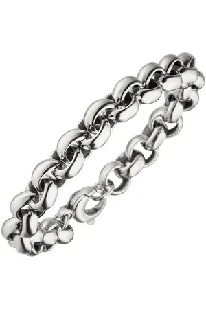 Jobo Silberarmband, Erbsarmband 925 Silber 21 cm