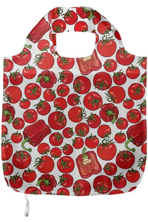 Abakuhaus Tragetasche Praktische Einkaufstaschen Umweltfreundliche Wiederverwendbare, Essen Rote Tomaten-Paprika-Muster - Verkäufer: Color-D Textile GmbH