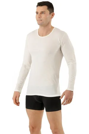 ALBERT KREUZ Unterhemd Funktion Wollshirt Tencel Rundhals langarm (kein Set, kein Set) - Verkäufer: