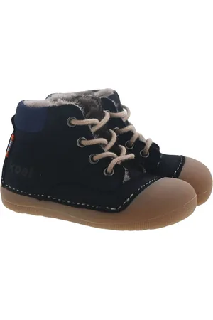 Koel Barfußschuhe Lauflernschuh Stiefel Ava Bio Leder Lammfell Schnürstiefelette - Verkäufer: Alex und Elis Kinderschuhe