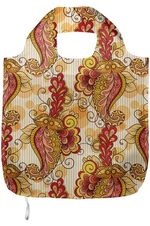 Abakuhaus Tragetasche Praktische Einkaufstaschen Umweltfreundliche Wiederverwendbare, Blumen Aufwändiger Paisley - Verkäufer: Color-D Textile GmbH