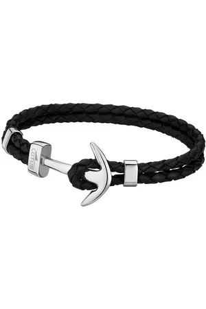 Lotus Armband Anker Armband (Armband), für Herren aus Edelstahl (Stainless Steel), Echtleder - Verkäufer: Fit4Style Silberschmuck - IMPPAC