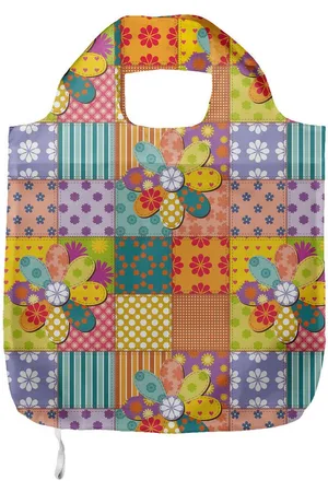 Abakuhaus Tragetasche Praktische Einkaufstaschen Umweltfreundliche Wiederverwendbare, Blumen-Tupfen Mix - Verkäufer: Color-D Textile GmbH
